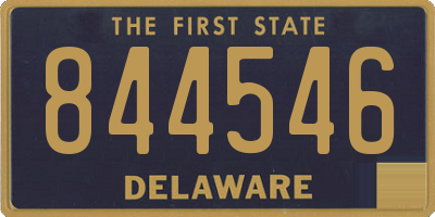 DE license plate 844546