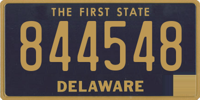 DE license plate 844548