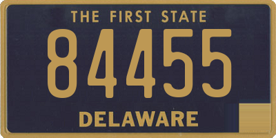 DE license plate 84455