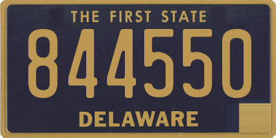DE license plate 844550