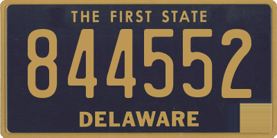 DE license plate 844552