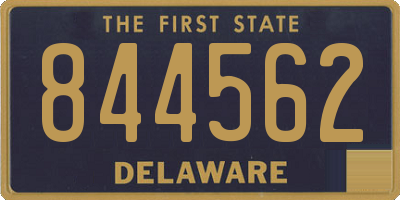 DE license plate 844562