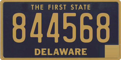 DE license plate 844568