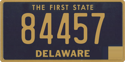 DE license plate 84457