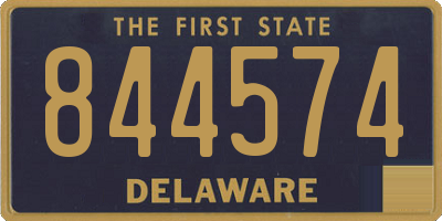 DE license plate 844574