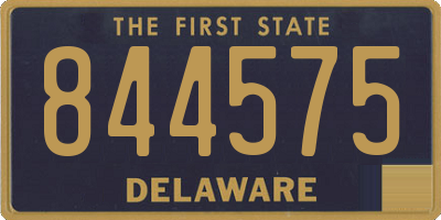DE license plate 844575