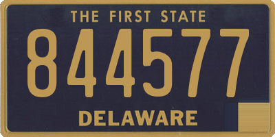 DE license plate 844577