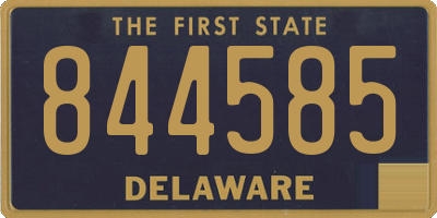 DE license plate 844585