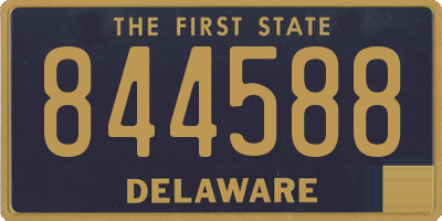 DE license plate 844588
