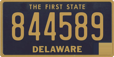 DE license plate 844589