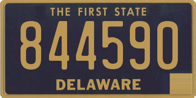 DE license plate 844590