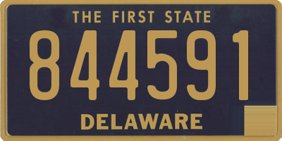DE license plate 844591