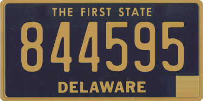 DE license plate 844595