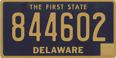 DE license plate 844602