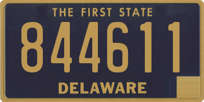 DE license plate 844611