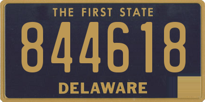 DE license plate 844618