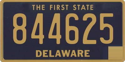 DE license plate 844625