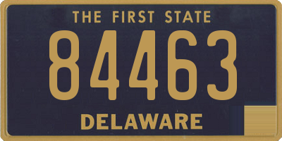 DE license plate 84463