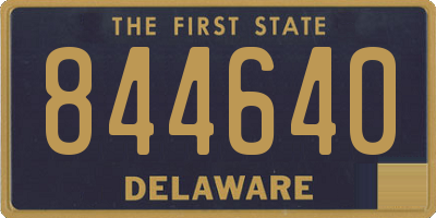 DE license plate 844640