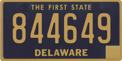 DE license plate 844649