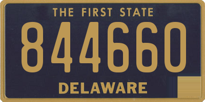 DE license plate 844660