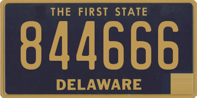DE license plate 844666