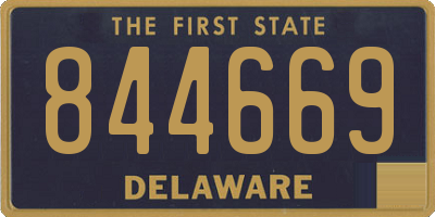 DE license plate 844669