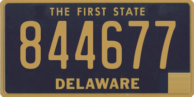 DE license plate 844677