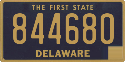 DE license plate 844680