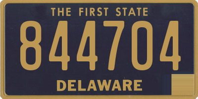 DE license plate 844704
