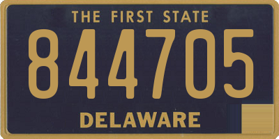 DE license plate 844705