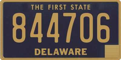 DE license plate 844706