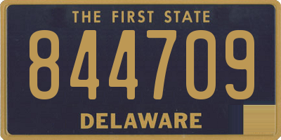 DE license plate 844709