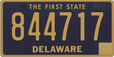 DE license plate 844717