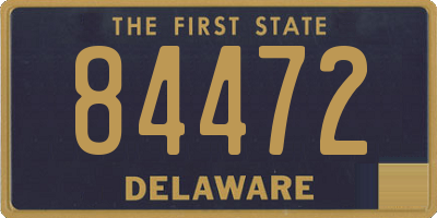 DE license plate 84472