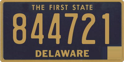 DE license plate 844721