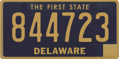 DE license plate 844723