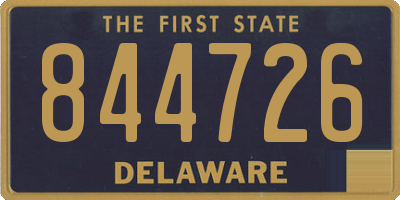 DE license plate 844726