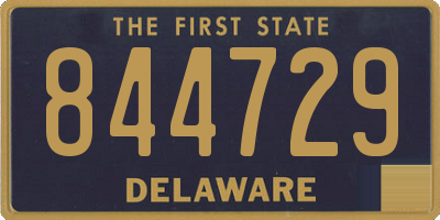 DE license plate 844729