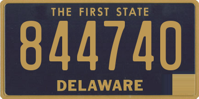 DE license plate 844740