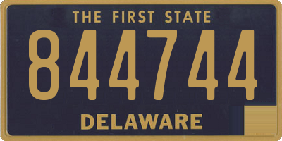 DE license plate 844744