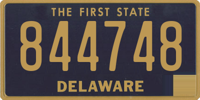DE license plate 844748