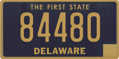 DE license plate 84480