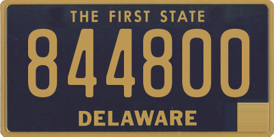 DE license plate 844800