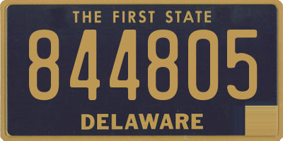 DE license plate 844805