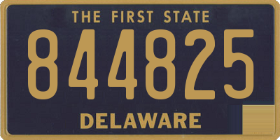 DE license plate 844825
