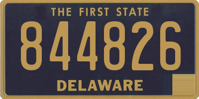 DE license plate 844826