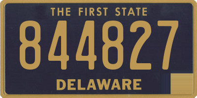 DE license plate 844827