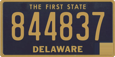DE license plate 844837