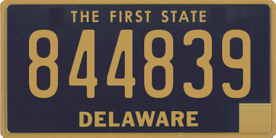 DE license plate 844839
